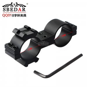25.4管徑雙孔圓管夾電筒瞄準(zhǔn)鏡夾具 QQ01八字環(huán)夾具